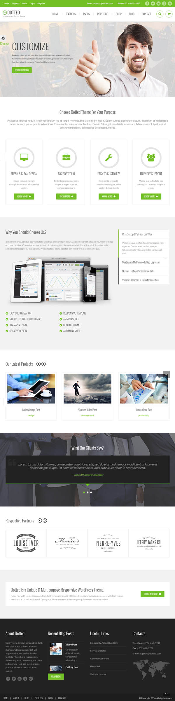 Dotted – Corporate Multipurpose WordPress Theme