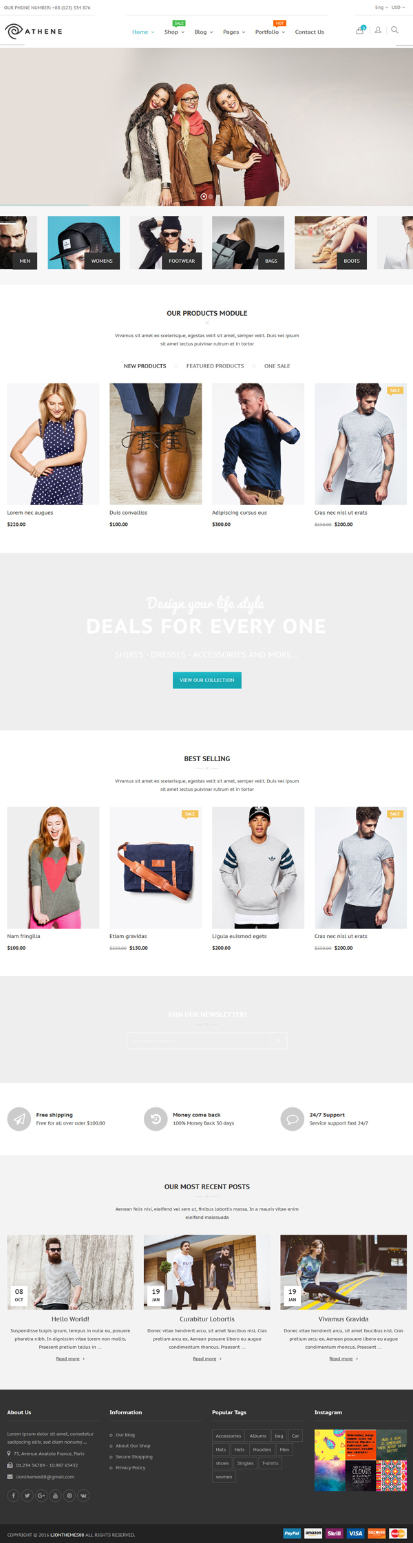 Athene - WooCommerce Responsive Fashion Theme