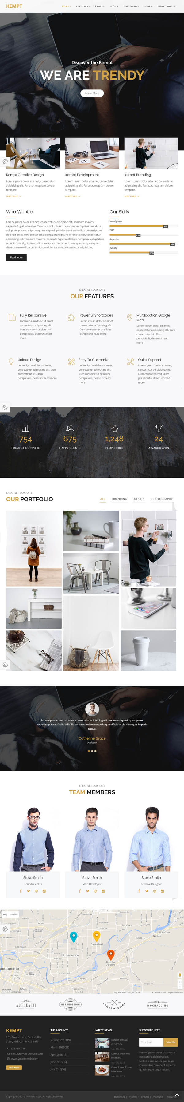 Kempt - Creative Multi Concept HTML5 Template