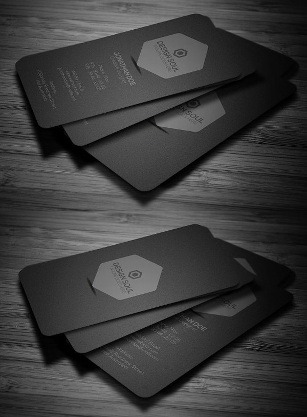 Minimal Dark Business Card