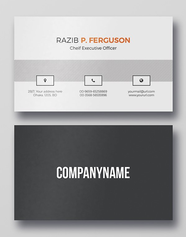 Clean Business Card PSD Template