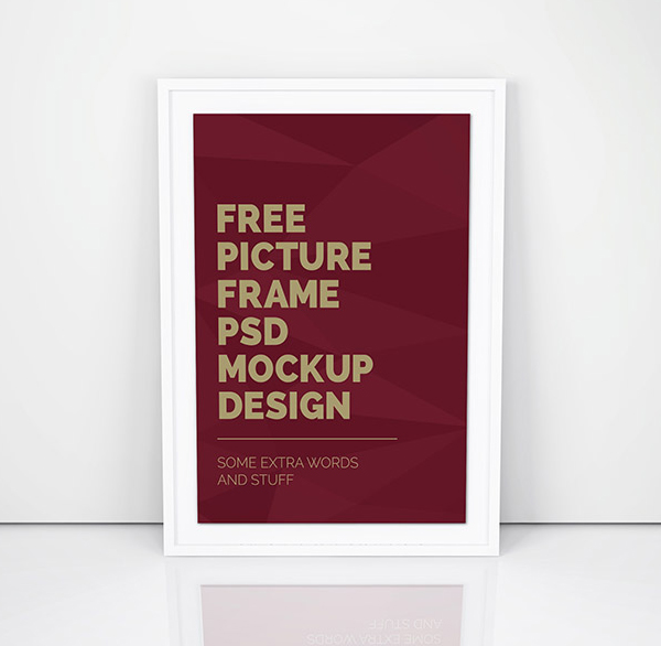 Free Simple Artwork Frame PSD Mockup