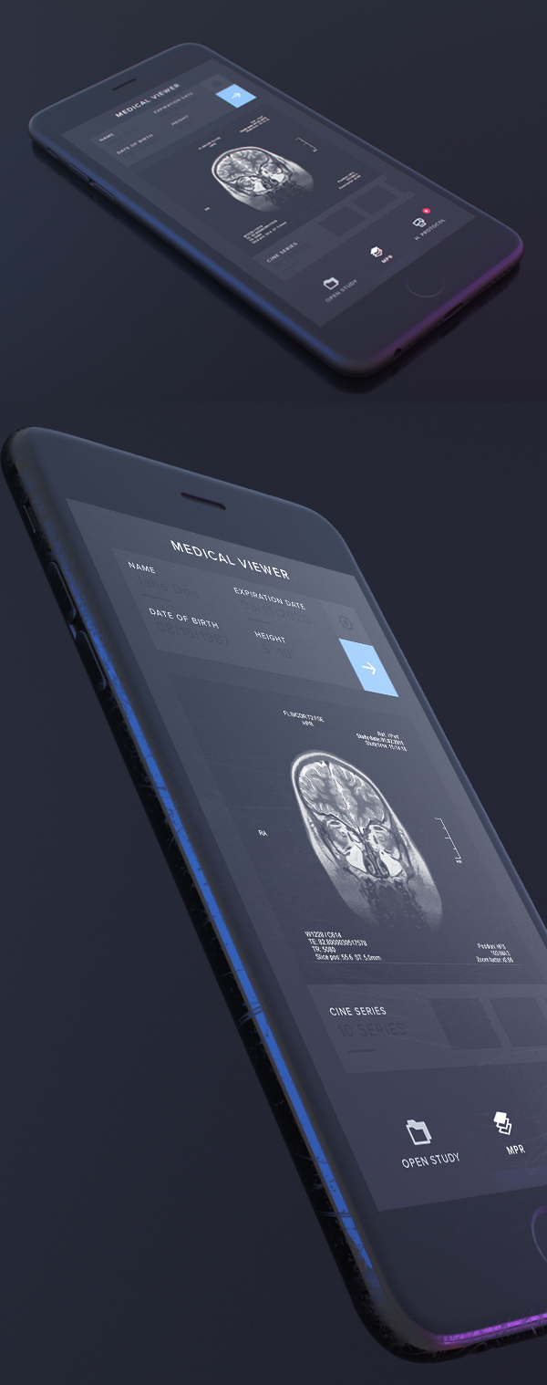 Free Dark iPhone Mockup PSD