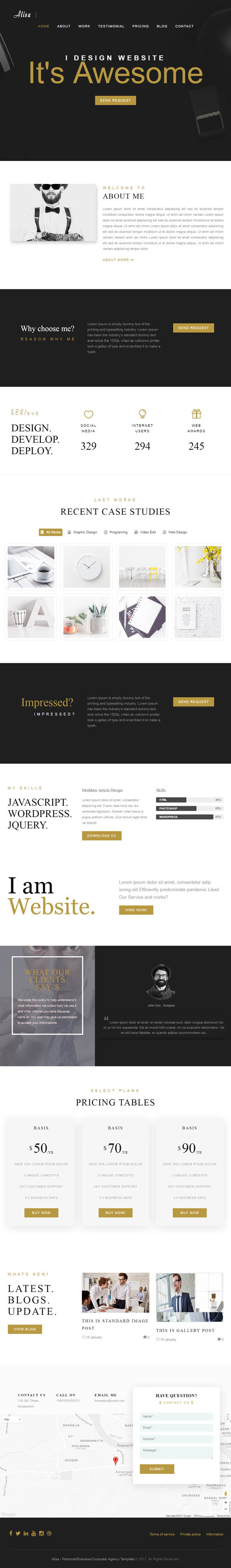 Alisa : Responsive WordPress Theme