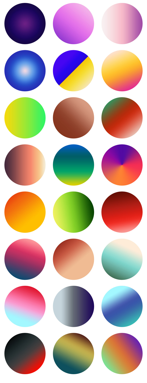 Free Vibrant Gradients For Photoshop