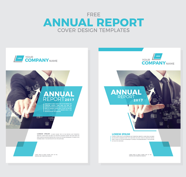 Free Annual Report Cover Design Templates