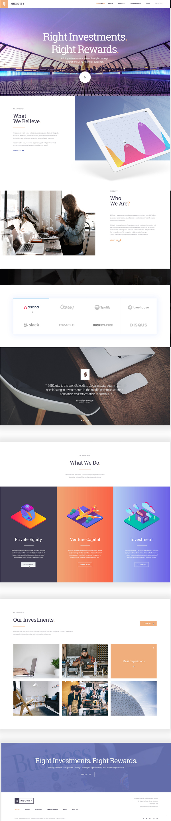 Free Website PSD Template