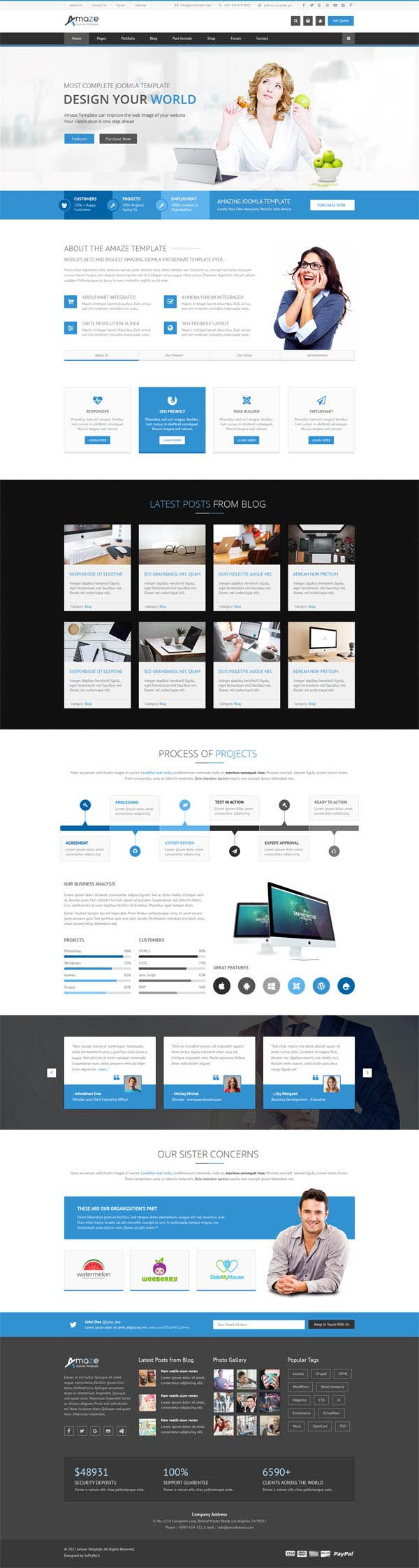 Amaze : Corporate Responsive Multi-Purpose WordPress Theme