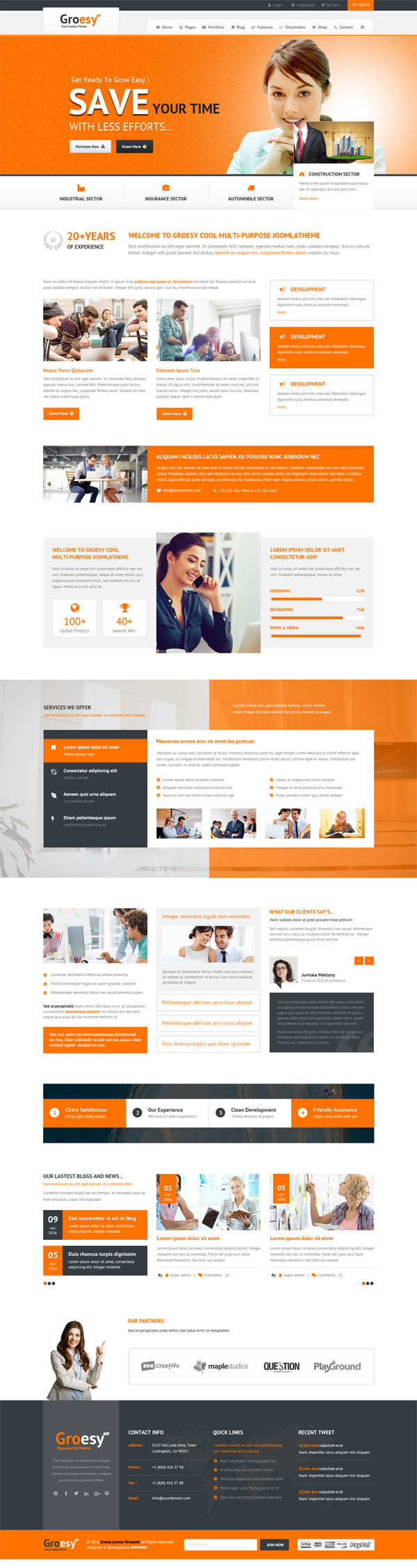 Groesy - Corporate Responsive Multi-Purpose WordPress Theme