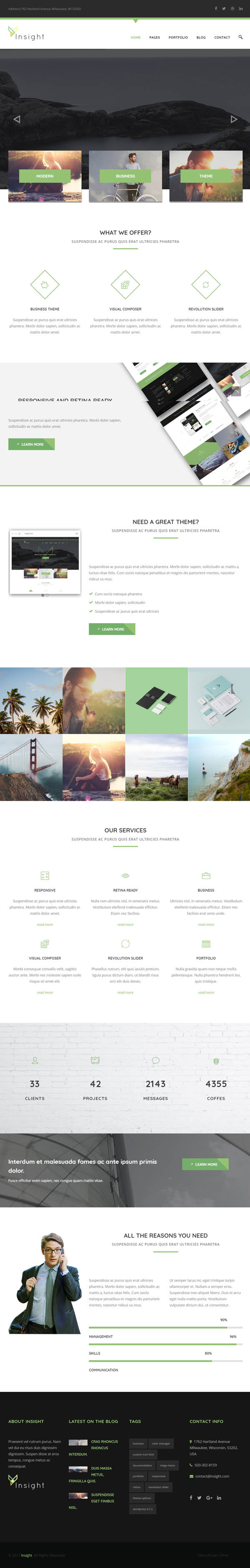 Insight - Premium Business WordPress Theme