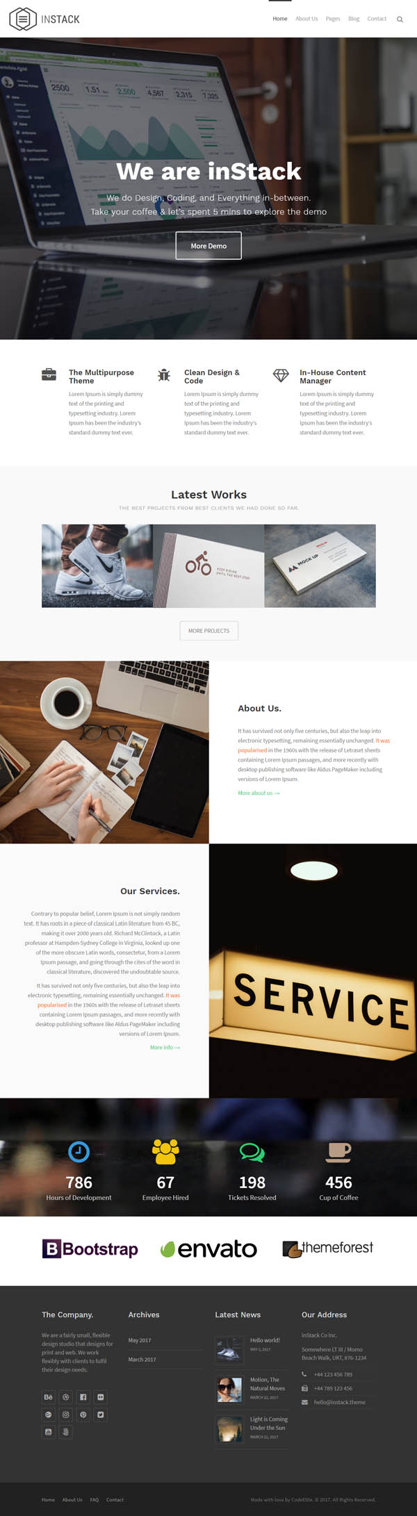 inStack - Responsive Multipurpose Business WordPress Theme