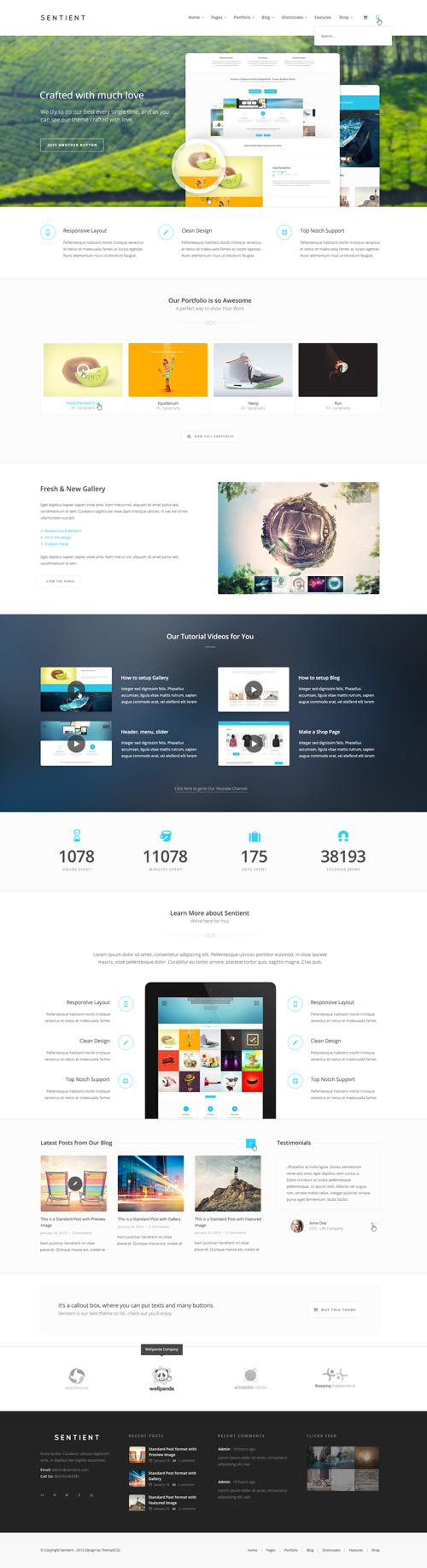 Sentient – Multi Purpose PSD Template