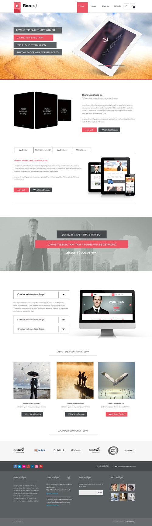 Booard - Corporate PSD Template