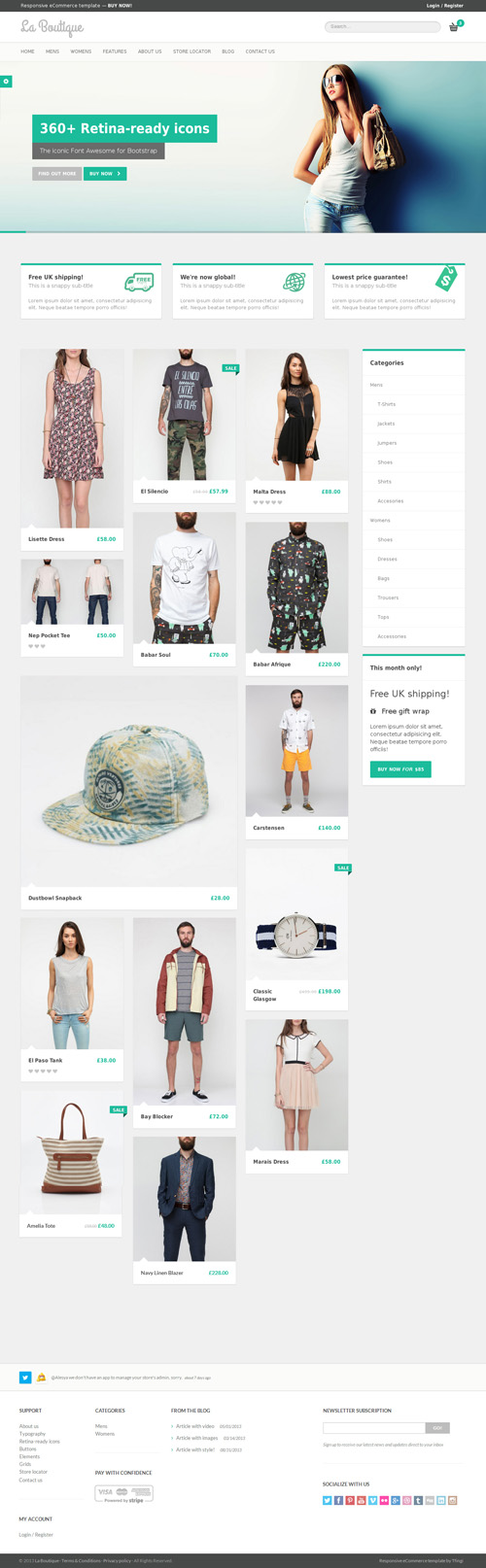 La Boutique - Responsive eCommerce Template