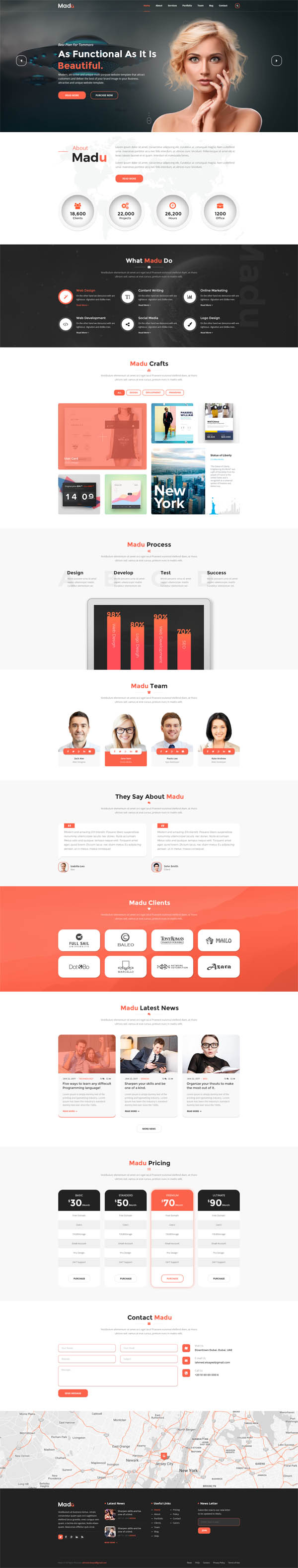 Madu | Creative Multi-Purpose PSD Template