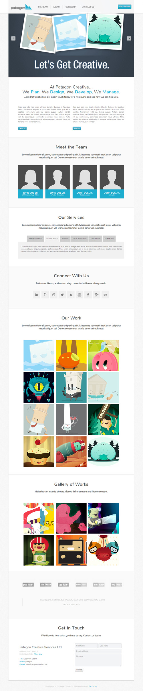 Patagon Creative - Single & Multi Page HTML5 Theme