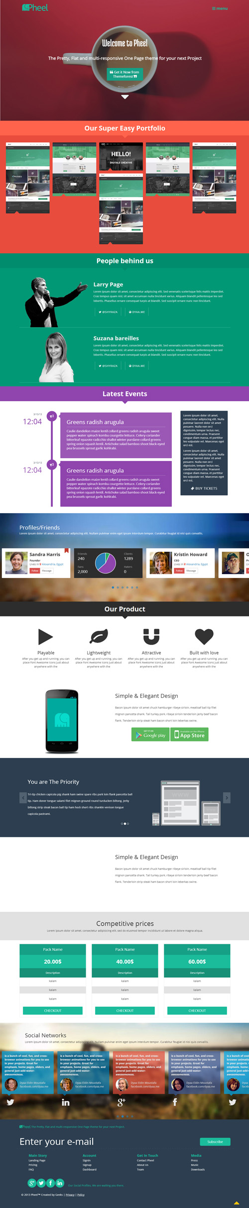 Pheel - Responsive Multi Purpose Bootstrap 3 Theme