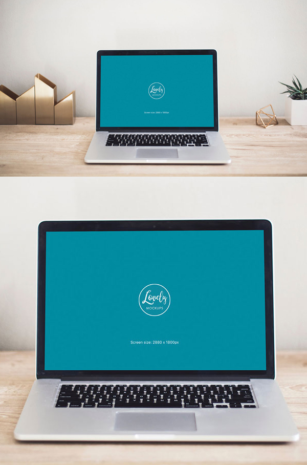 Free Macbook Pro Mockup PSD