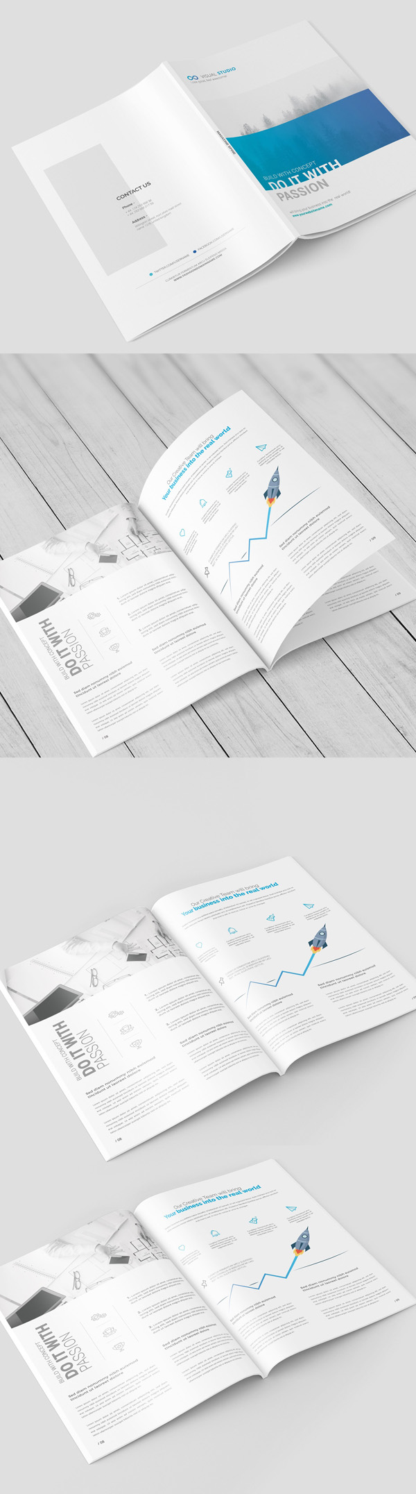 A4 Magazine / Brochure Mock-Up