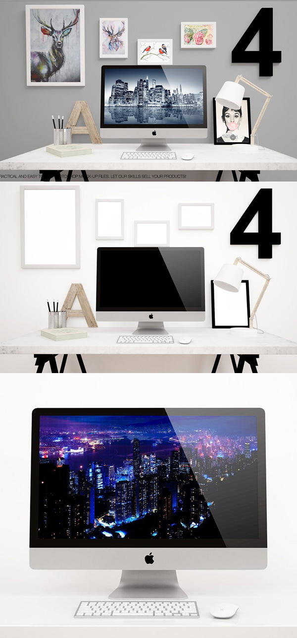 Apple IMac 27inch 2017 New Mockups