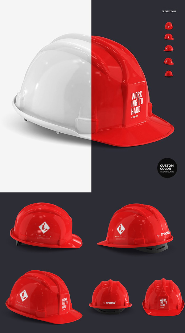 Hard Hat Mockup Set