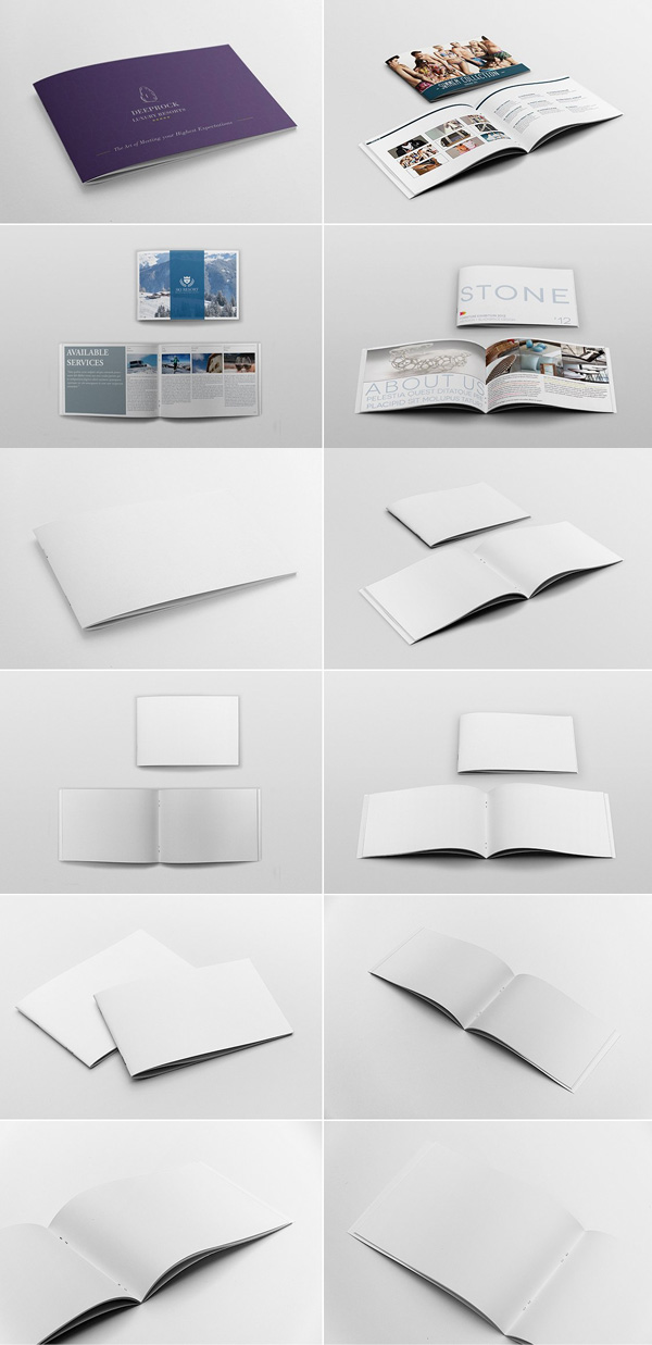 Landscape Brochure Mockups