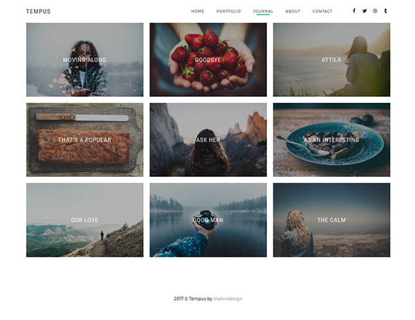 Tempus - Photography WordPress Theme