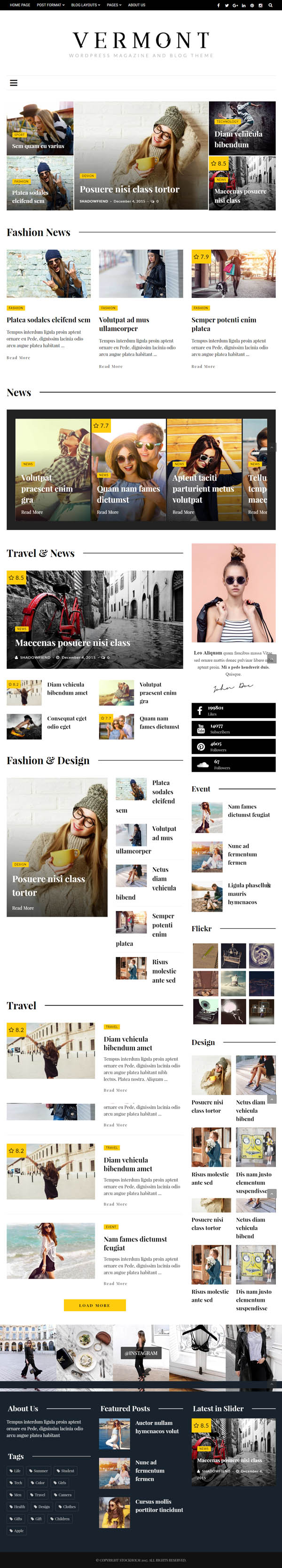 Vermont - WordPress Magazine and Blog Theme