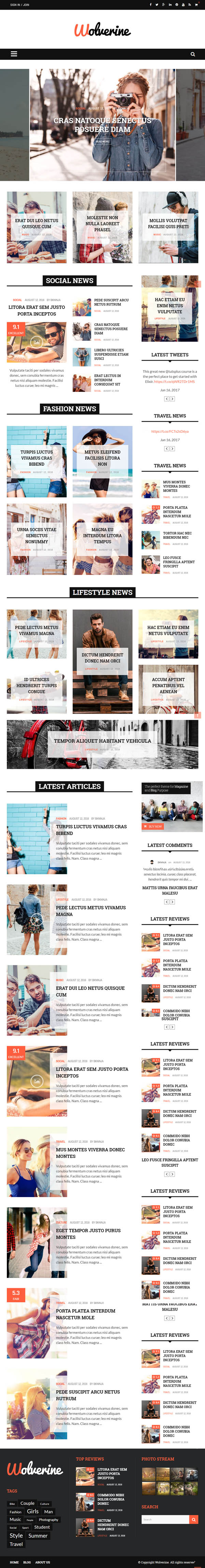 Wolverine - Responsive WordPress Magazine and Blog Theme