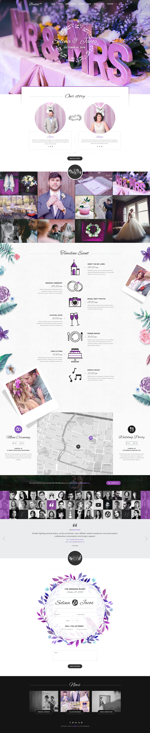 Bridal – Wedding WordPress Theme