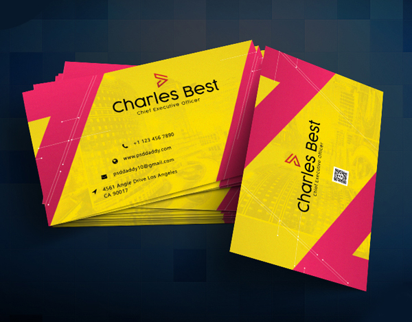 26 Modern Free Business Cards PSD Templates - 14