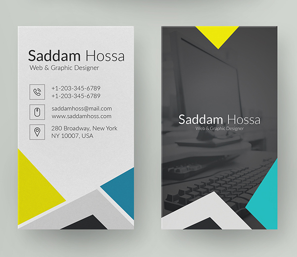 26 Modern Free Business Cards PSD Templates - 21