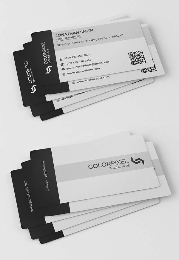 26 Modern Free Business Cards PSD Templates - 26