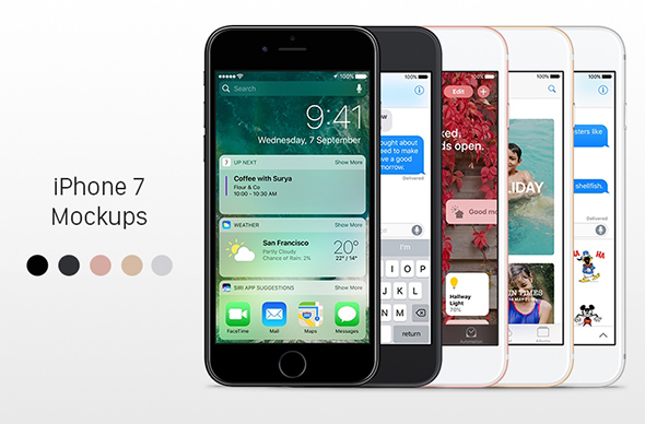 iPhone 7 Sketch Mockups