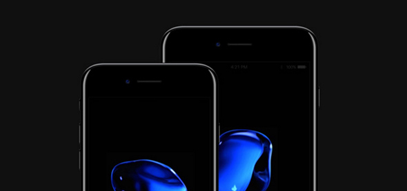 iPhone 7 Psd Jet Black Mockup