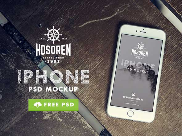 10 Photorealistic iPhone 6 Free PSD Mockups