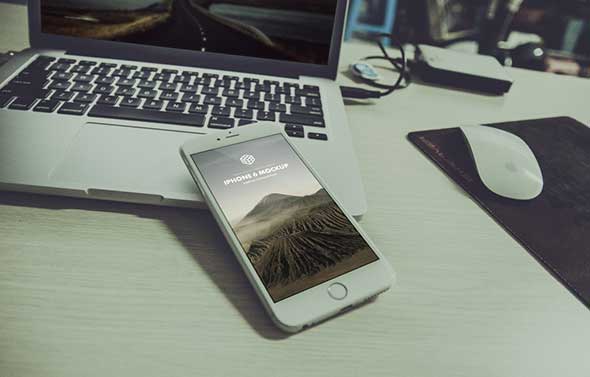 Photorealistic iPhone 6 Plus PSD Mockup Templates