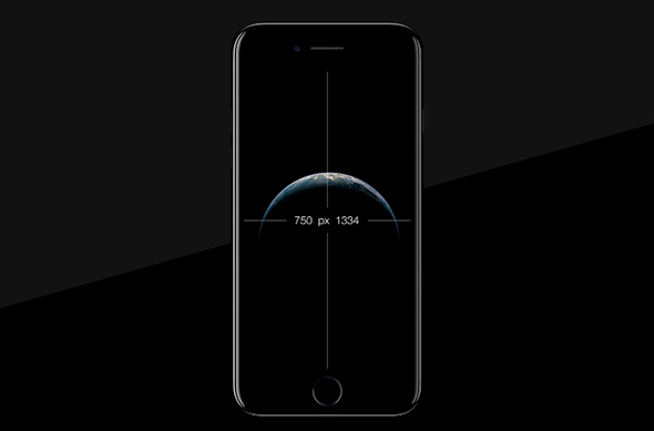 iPhone 7 Black – Free PSD Mockup