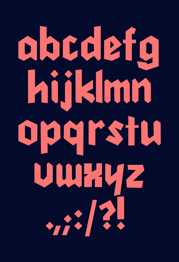 Cleankut Font Letters