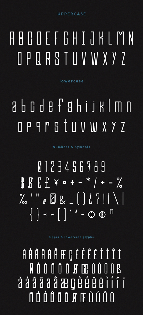 Efesto Font Letters