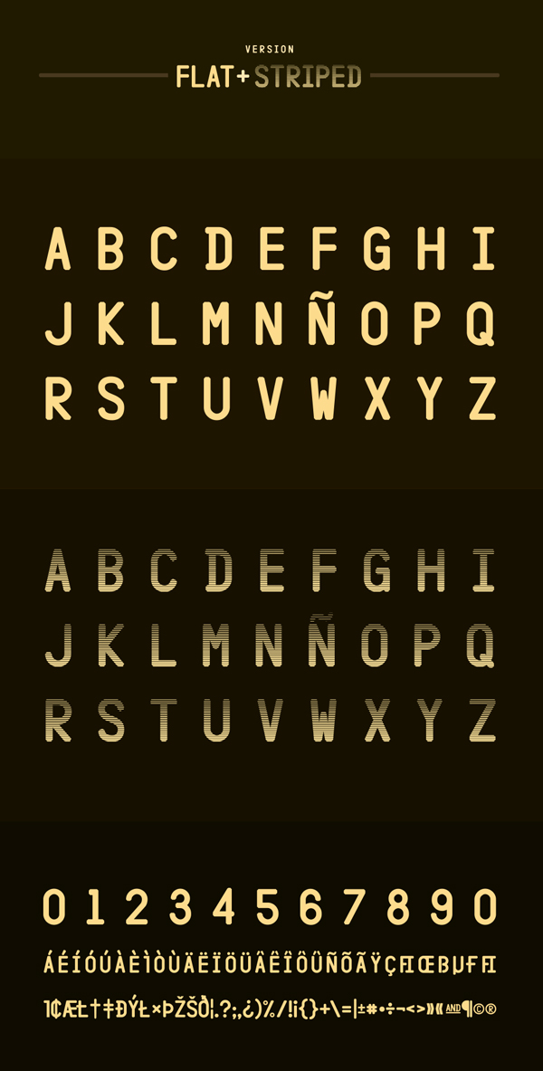 Hangar Font Letters