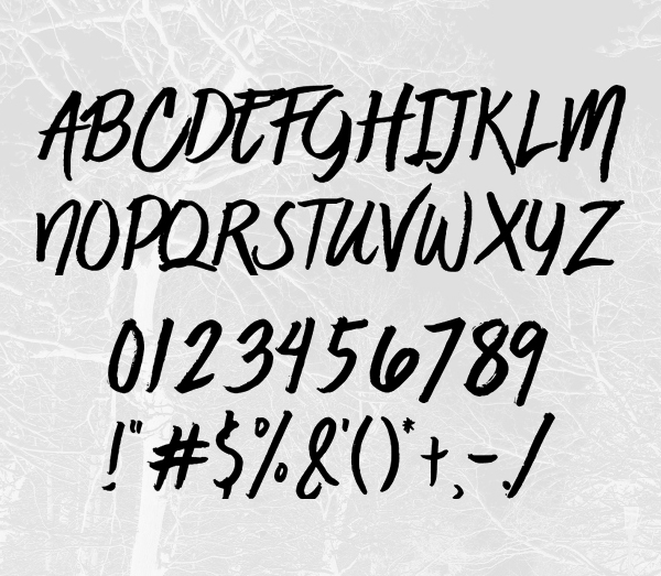 Jaime Blues Font Letters