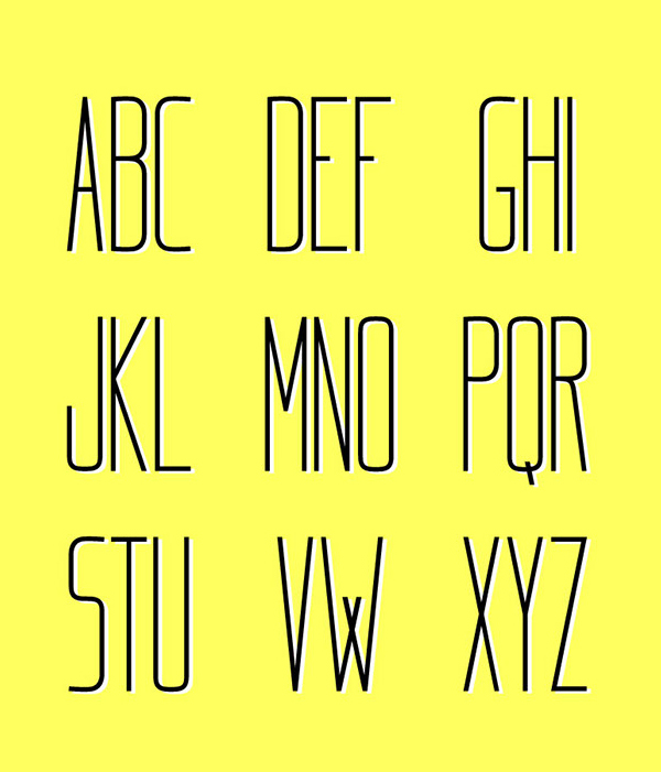 Koempakt Font Letters