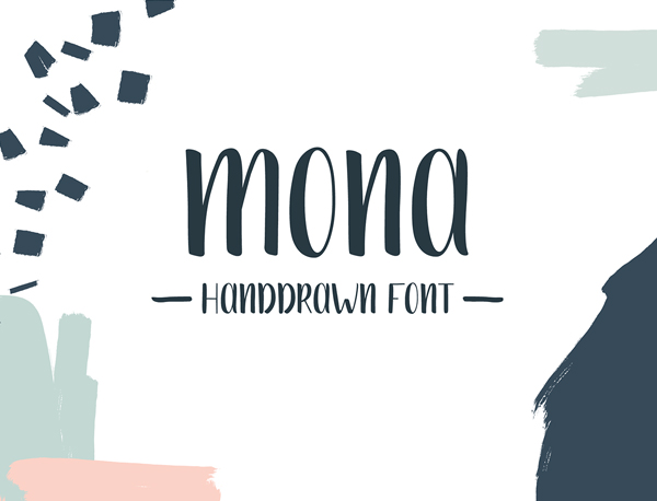 Mona Handdrawn Free Font