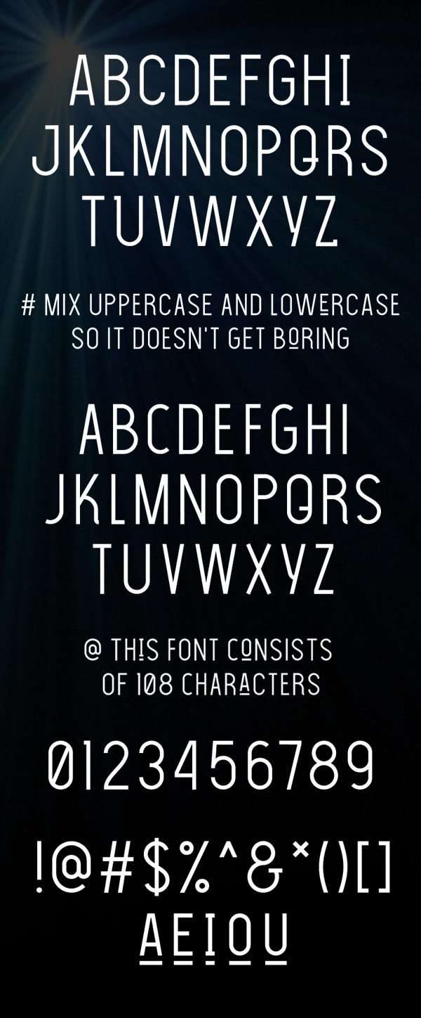 The Light Font Font Letters