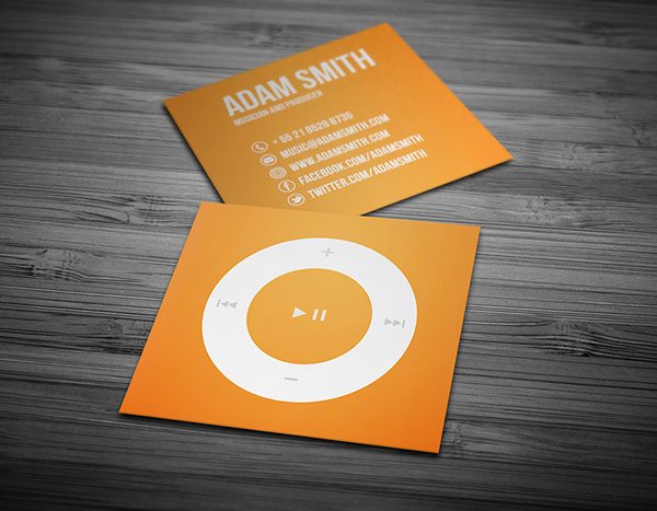 Mini Music Business Card