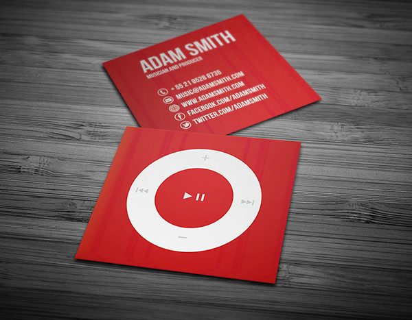 Mini Music Business Card