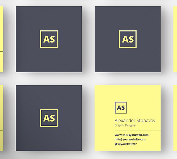 Square Executive - Business Card