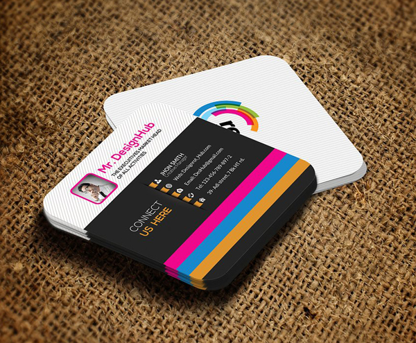 Mini Social Business Card Template