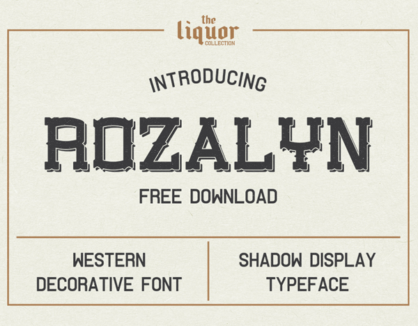 Rozalyn Shadow Free Font